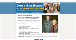 Desktop Screenshot of donsbailbonds.com